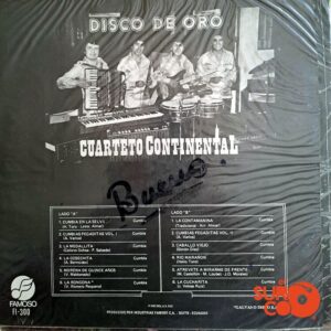Disco de Vinilo Cuarteto Continental - Disco De Oro Vinyl Record