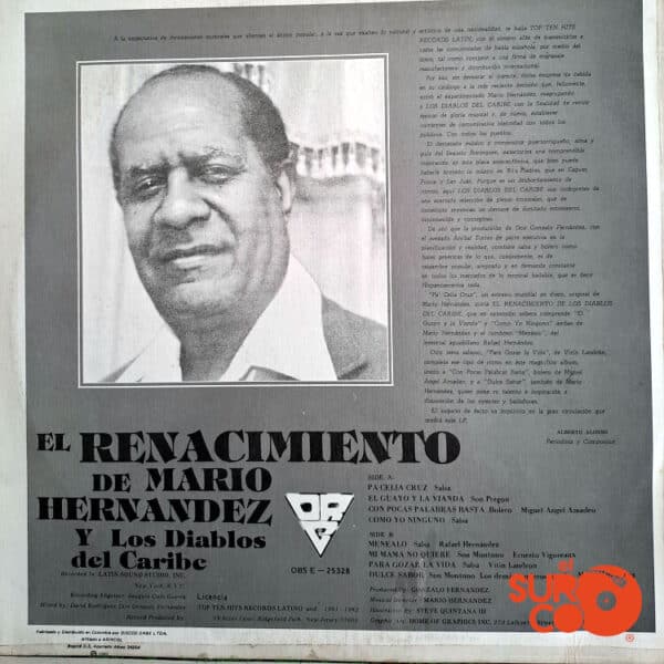 Vinilo Mario Hernández y Los Diablos Del Caribe - El Renacimiento De Mario Hernández y Los Diablos Del Caribe Vinyl