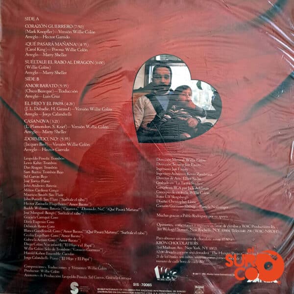 Disco de Vinilo Willie Colón - Corazón Guerrero Vinyl Record