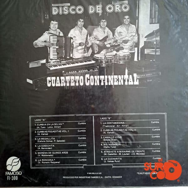 Disco de Vinilo Cuarteto Continental - Disco De Oro Vinyl Record