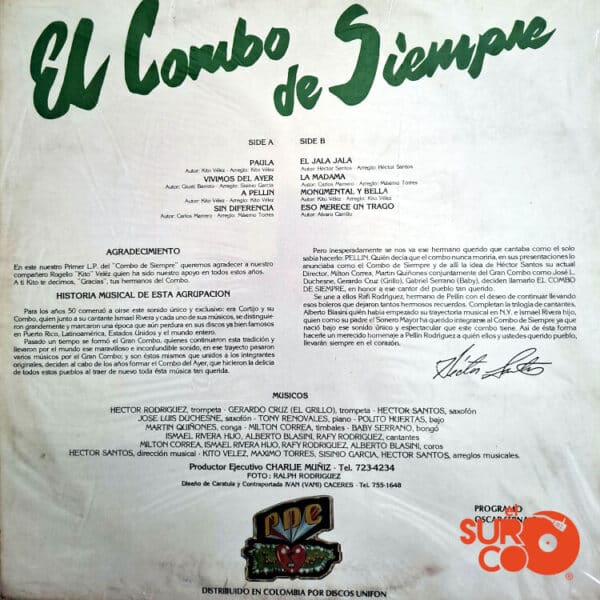 Disco de Vinilo El Combo De Siempre - El Combo De Siempre Vinyl Record