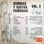 Disco de Vinilo Varios - Cumbias y Gaitas Famosas Vol. 3 Vinyl Record