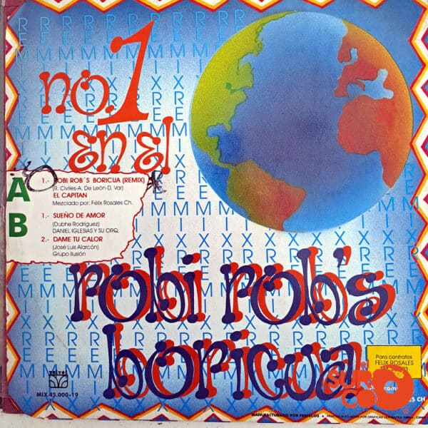 Disco de Vinilo Robi Rob's Boricua - Número 1 En El Mundo Vinyl Record