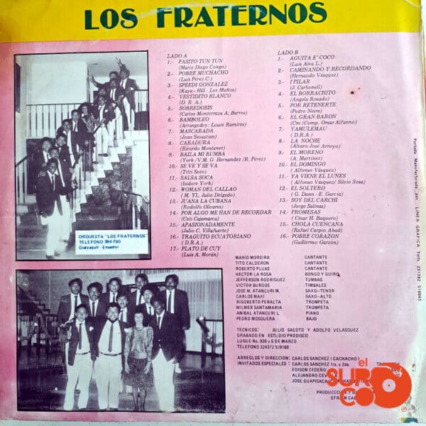 Vinilo Los Fraternos - Las Súper Pegaditos Del Año Vol. 4 Vinyl