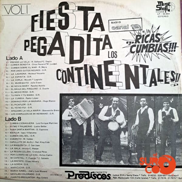 Vinilo Los Continentales - Fiesta Pegadita Vol. 1 Vinyl