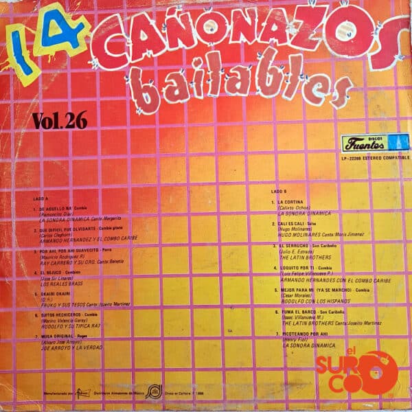 Disco de Vinilo Varios - 14 Cañonazos Bailables Vol. 26 Vinyl Record