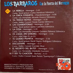 Disco de Vinilo Los Bárbaros - Con La Fuerza Del Merengue Vinyl Record