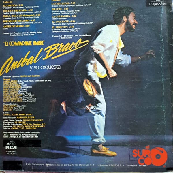 Vinilo Aníbal Bravo y Su Orquesta - El Comandante Aníbal Vinyl