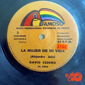 Disco de Vinilo David Cedeño - No te Olvidaré Vinyl Record