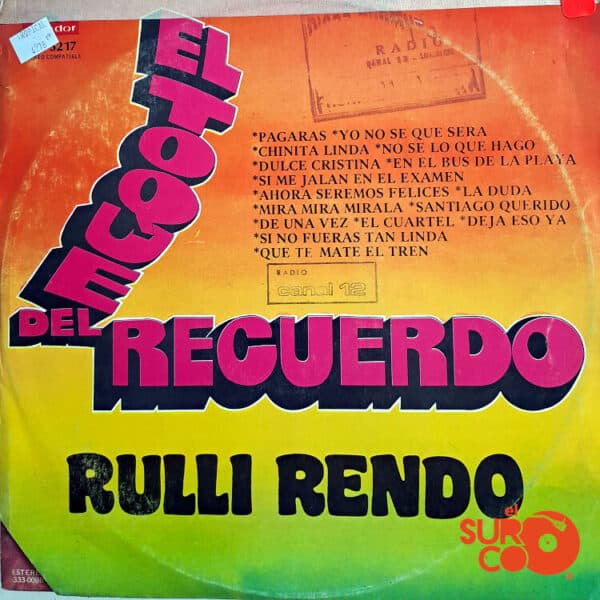 Vinilo Rulli Rendo - El Toque Del Recuerdo Vinyl