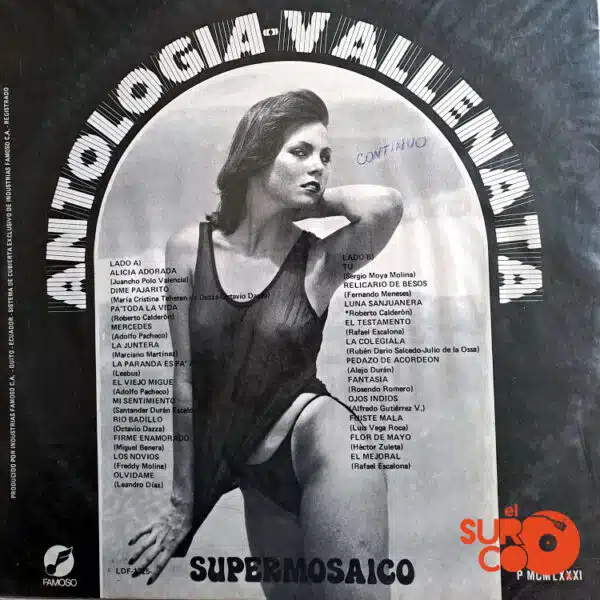 Disco de Vinilo Varios - Antología Vallenata Vinyl Record