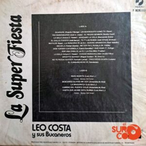 Disco de Vinilo Leo Costa y Sus Bucaneros - La Súper Fiesta Vinyl Record