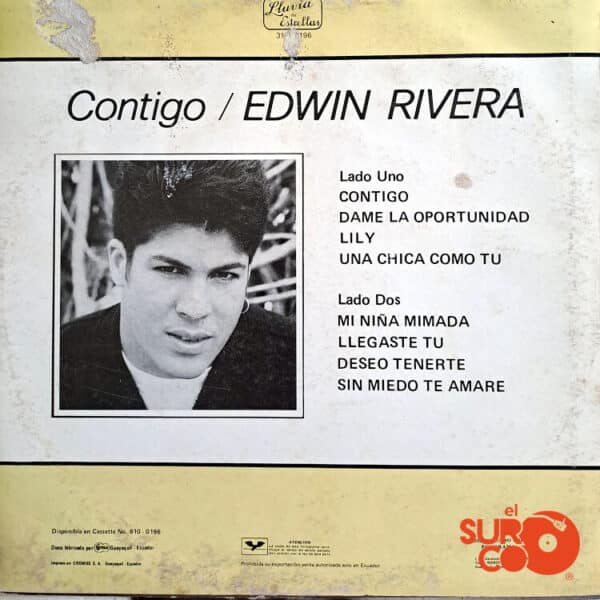 Disco de Vinilo Edwin Rivera - Contigo Vinyl Record