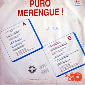 Disco de Vinilo Varios - Puro Merengue Vinyl Record