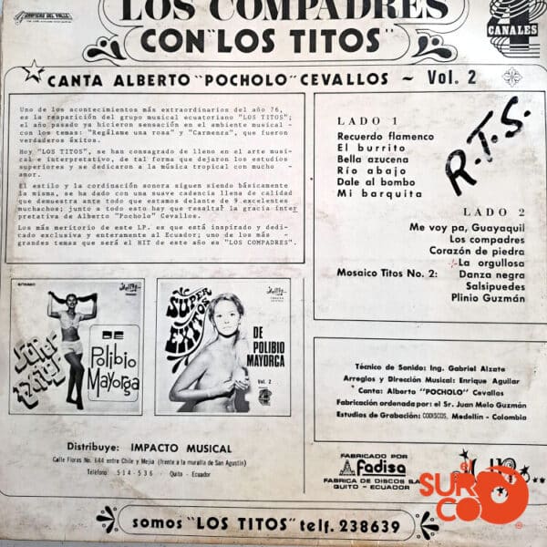 Vinilo Los Titos - Los Compadres Vinyl