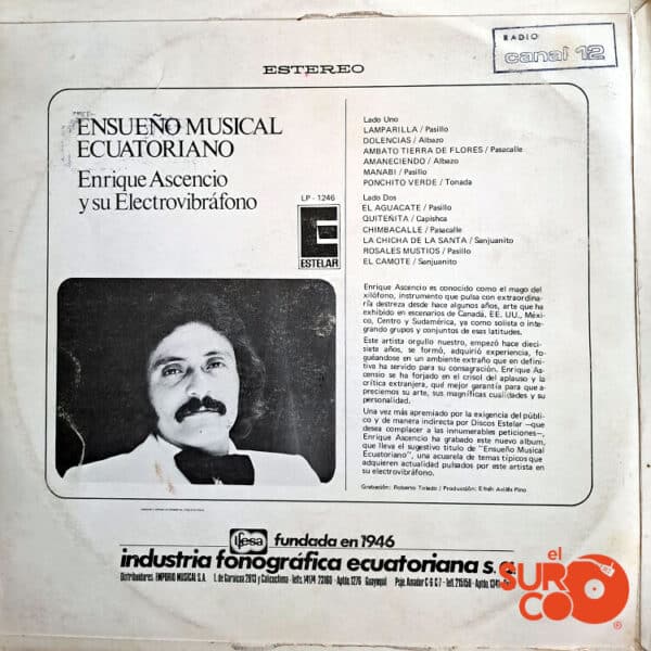 Vinilo Enrique Ascencio - Ensueño Musical Ecuatoriano Vinyl