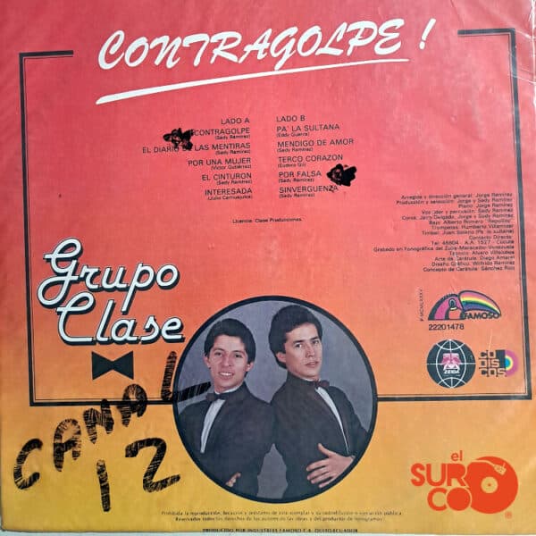 Vinilo Grupo Clase - Contragolpe Vinyl