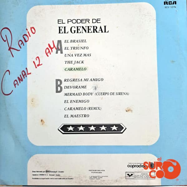 Vinilo El General - El Poder De El General Vinyl