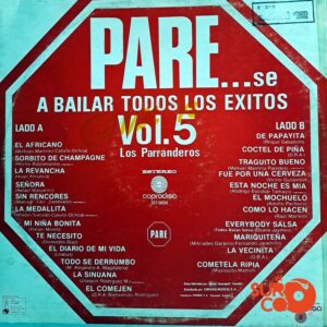 Disco de Vinilo Los Parranderos - Párese a Bailar Todos Los Éxitos Vol 5 Vinyl Record