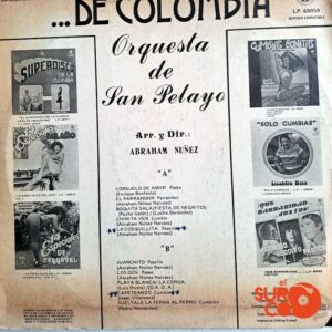 Disco de Vinilo Orquesta De San Pelayo - De Colombia Vinyl Record