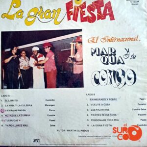 Disco de Vinilo Marqua y Su Combo - La Gran Fiesta Vinyl Record