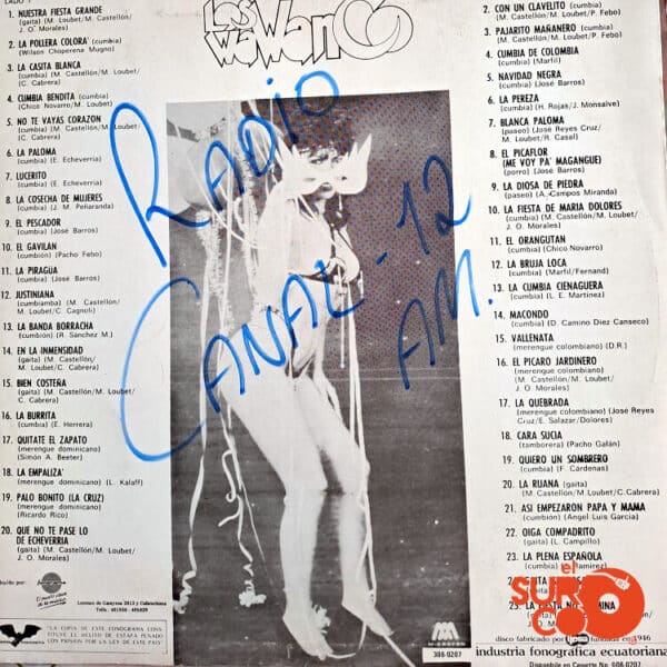 Disco de Vinilo Los Wawanco - La Fiesta Grande Vinyl Record