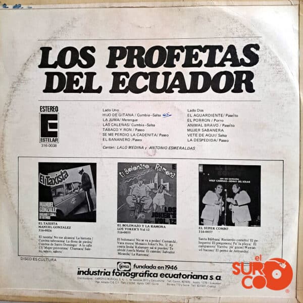 Vinilo Los Profetas De Ecuador - Los Profetas Del Ecuador Vinyl