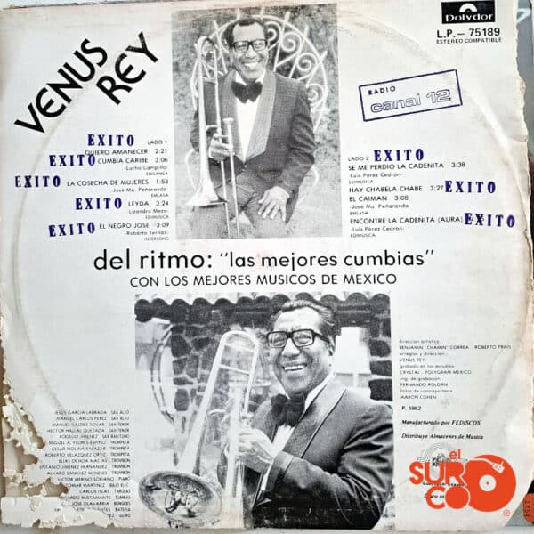 Vinilo Venus Rey - Las Mejores Cumbias Vinyl