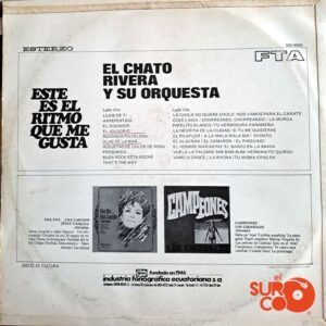 Disco de Vinilo El Chato Rivera y Su Orquesta - Este Es El Ritmo Que Me Gusta Vinyl Record