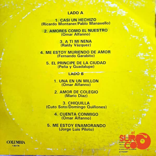 Disco de Vinilo Jerry Rivera - Cuenta Conmigo Vinyl Record