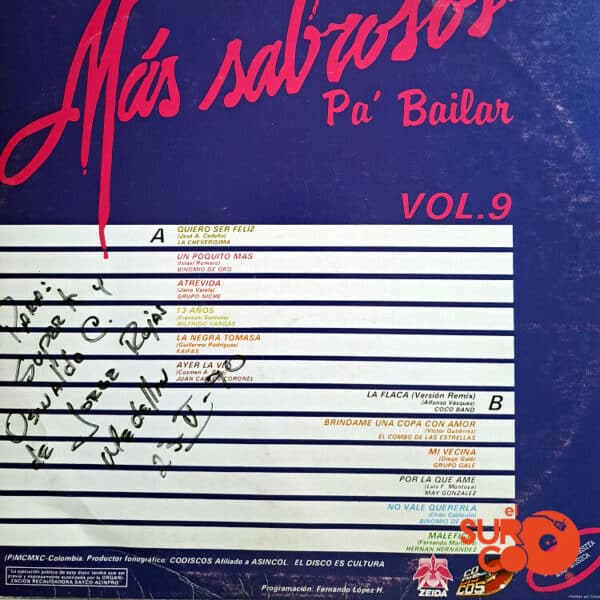 Disco de Vinilo Varios - Mas Sabrosos Vol. 9 Vinyl Record
