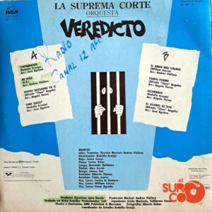 Disco de Vinilo La Suprema Corte Orquesta - Veredicto Vinyl Record