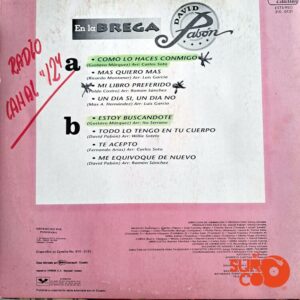 Disco de Vinilo David Pabón - En La Brega Vinyl Record