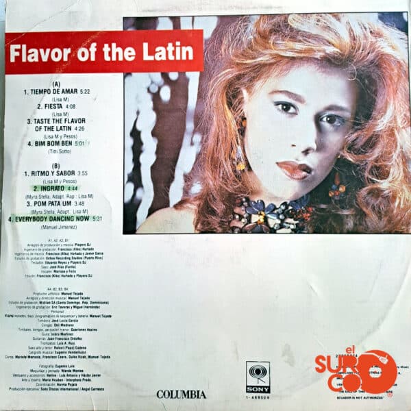 Disco de Vinilo Lisa M - Flavor Of The Latin Vinyl Record
