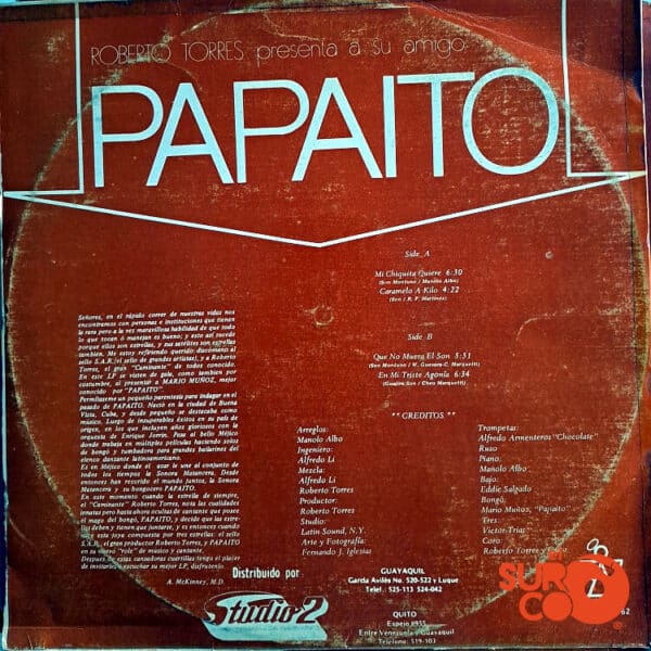 Vinilo Roberto Torres - Papito Vinyl