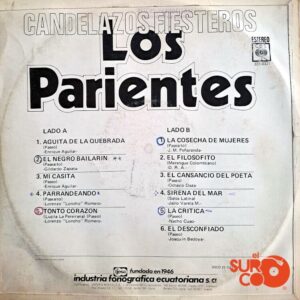 Disco de Vinilo Los Parientes - Candelazos Fiesteros Vinyl Record