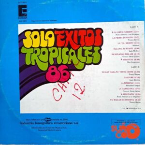 Disco de Vinilo Varios - Solo Éxitos Tropicales 86 Vinyl Record
