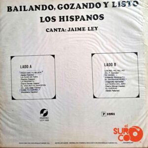 Disco de Vinilo Los Hispanos - Bailando, Gozando y Listo Vinyl Record