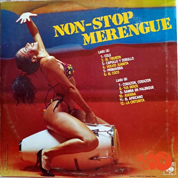 Disco de Vinilo Varios - Non Stop Merengue Vinyl Record