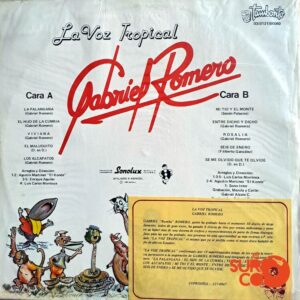 Disco de Vinilo Gabriel Romero - La Voz Tropical Vinyl Record