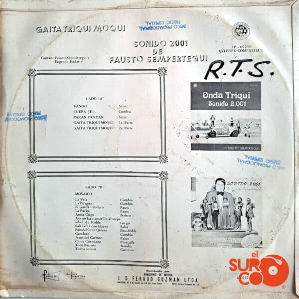 Disco de Vinilo Fausto Sempértegui - Gaita Triqui Moqui Vinyl Record