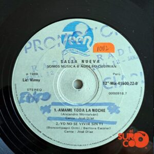 Disco de Vinilo Adolfo Chuiman - Salsa Nueva Vinyl Record