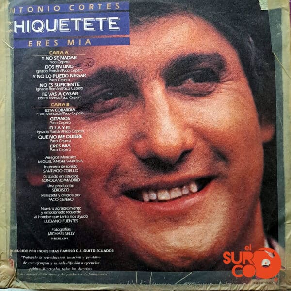 Disco de Vinilo Chiquetete - Esta Cobardía Vinyl Record