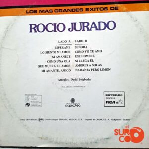 Disco de Vinilo Rocío Jurado - Los Más Grandes Éxitos De Rocío Jurado Vinyl Record