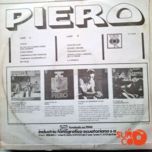 Disco de Vinilo Piero - Piero Vinyl Record