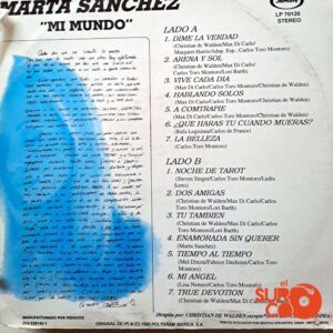 Disco de Vinilo Marta Sánchez - Mi Mundo Vinyl Record