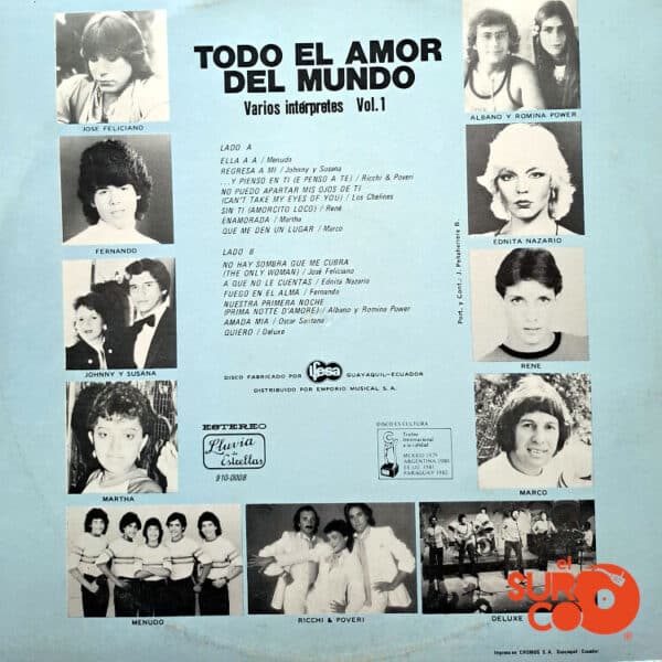 Disco de Vinilo Varios - Todo El Amor Del Mundo Vinyl Record