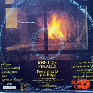 Disco de Vinilo José Luis Perales - Entre El Agua Y El Fuego Vinyl Record