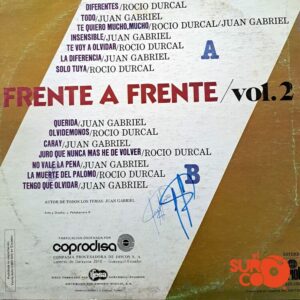 Disco de Vinilo Juan Gabriel - Frente A Frente Vinyl Record