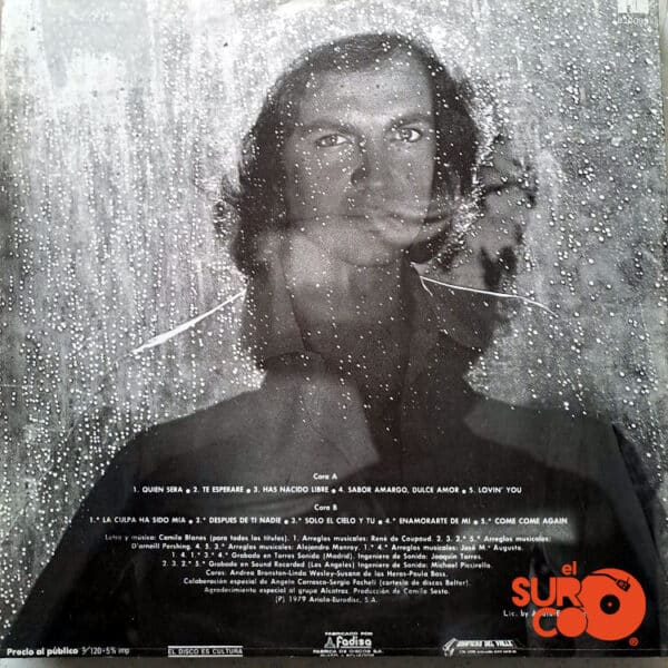 Disco de Vinilo Camilo Sesto - Horas De Amor Vinyl Record